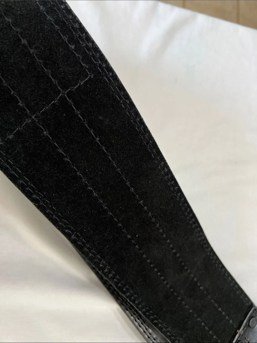 Pro fitness Black Leather Lifting Belt for Heavy Support